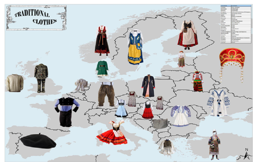 A trip around Europe through clothes
